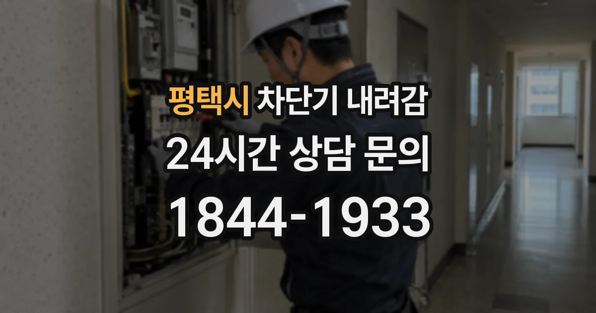 평택시 차단기 내려감
