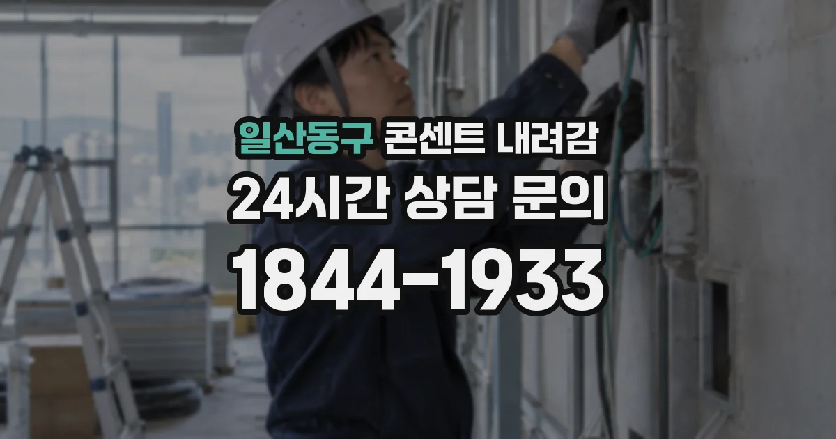 일산동구 콘센트 내려감