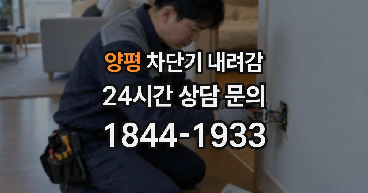 양평 차단기 내려감