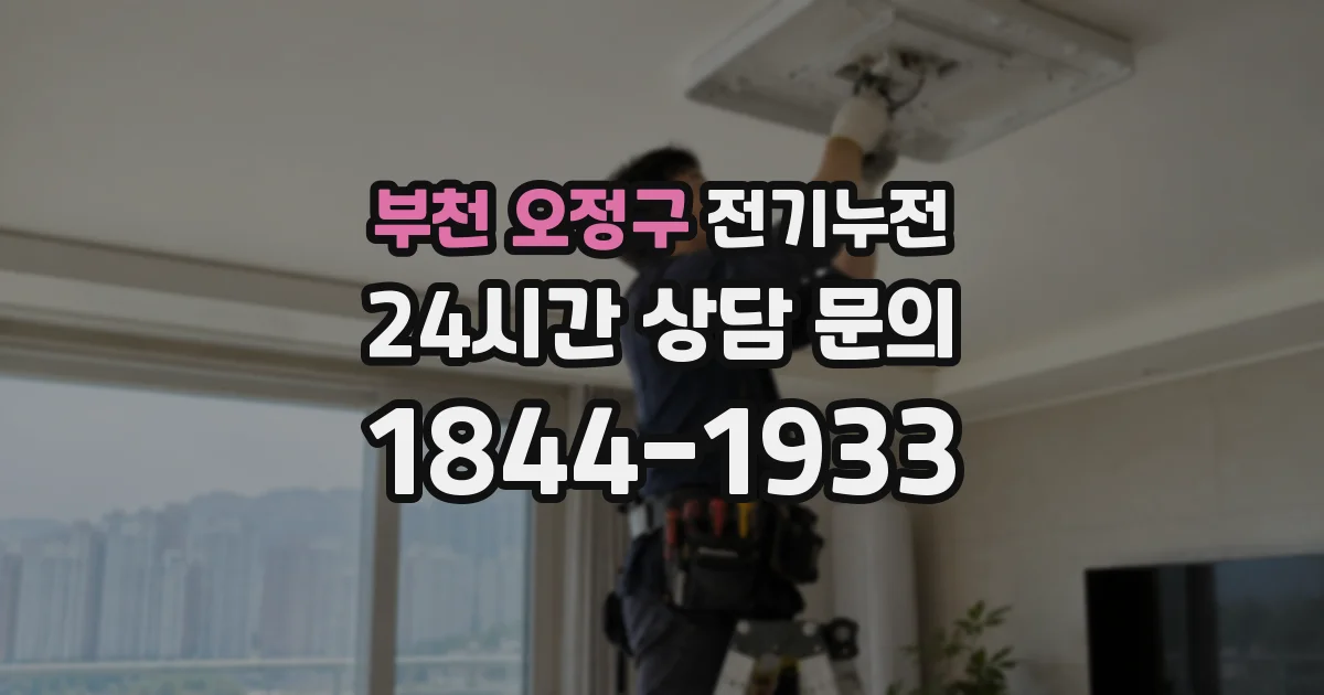 부천 오정구 전기누전