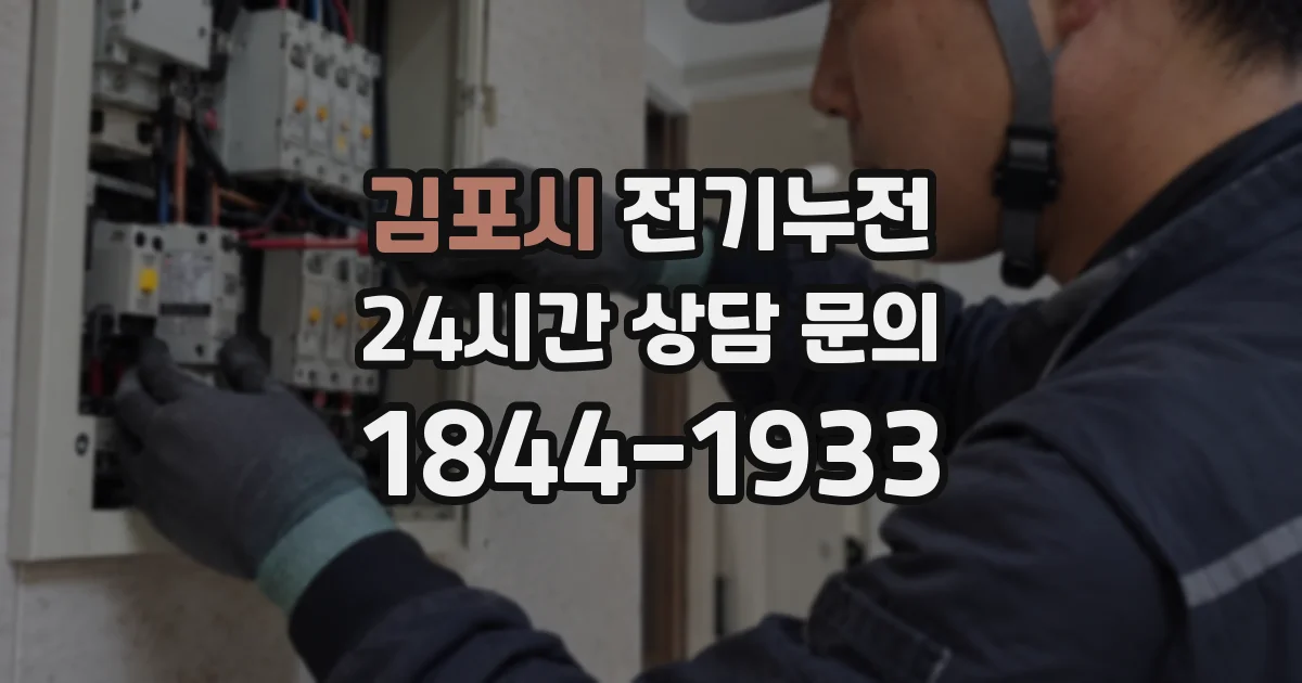 김포시 전기누전