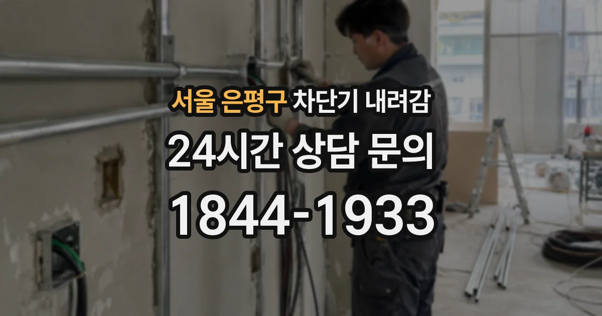 서울 은평구 차단기 내려감