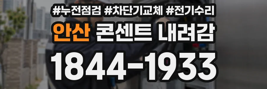 안산 콘센트 내려감