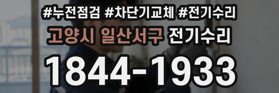 고양시 일산서구 전기수리
