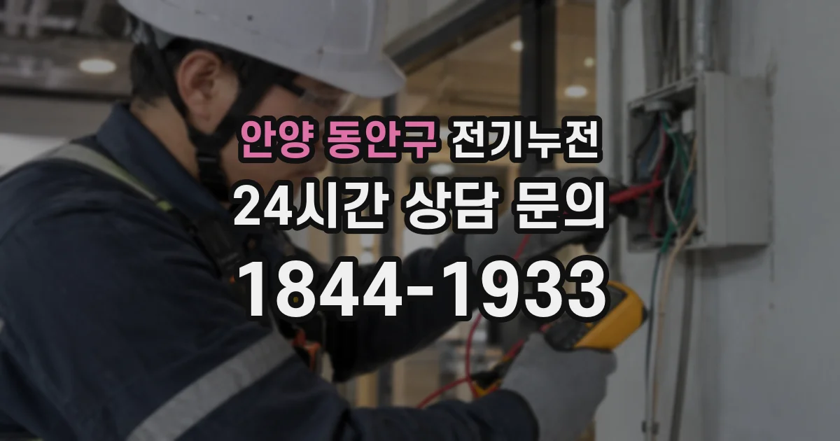 안양 동안구 전기누전