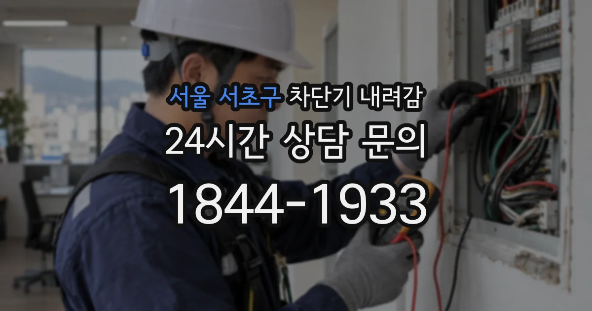 서울 서초구 차단기 내려감