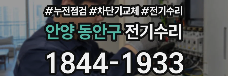 안양 동안구 전기수리