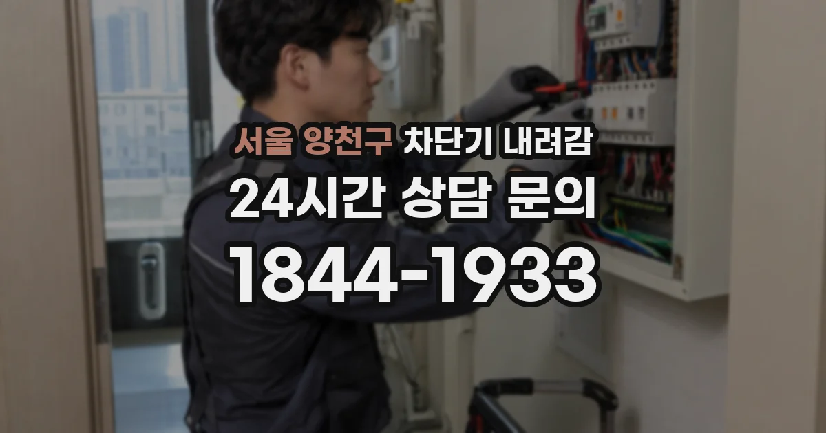 서울 양천구 차단기 내려감