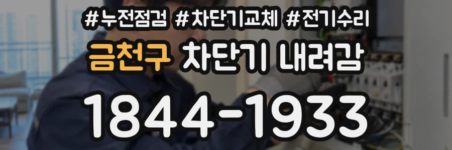금천구 차단기 내려감