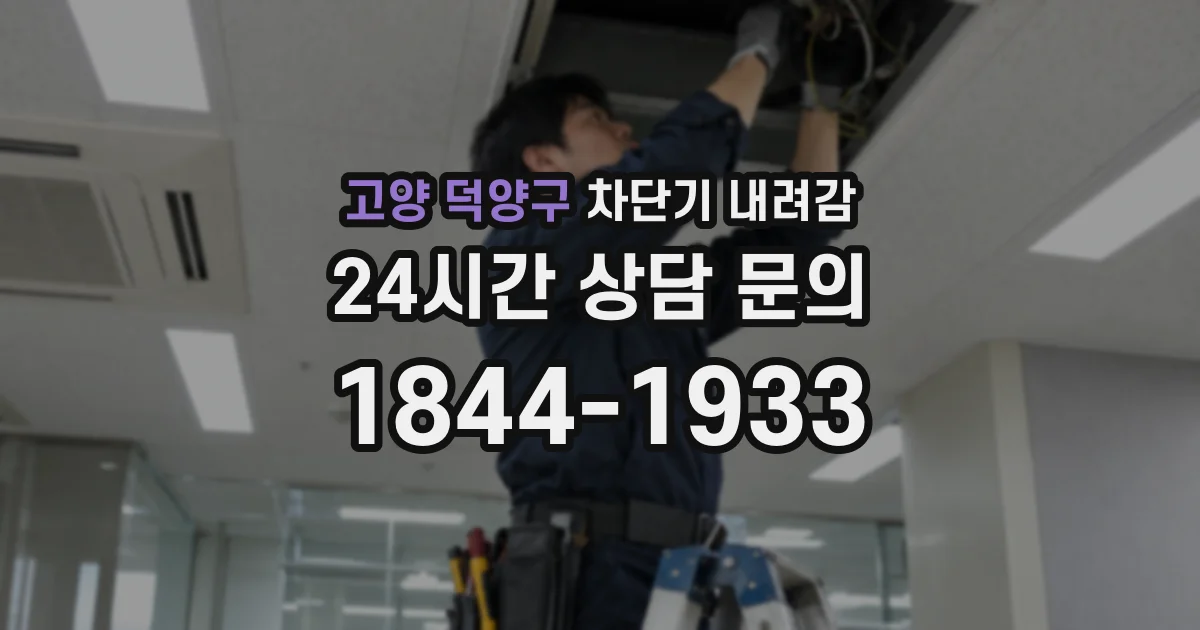 고양 덕양구 차단기 내려감