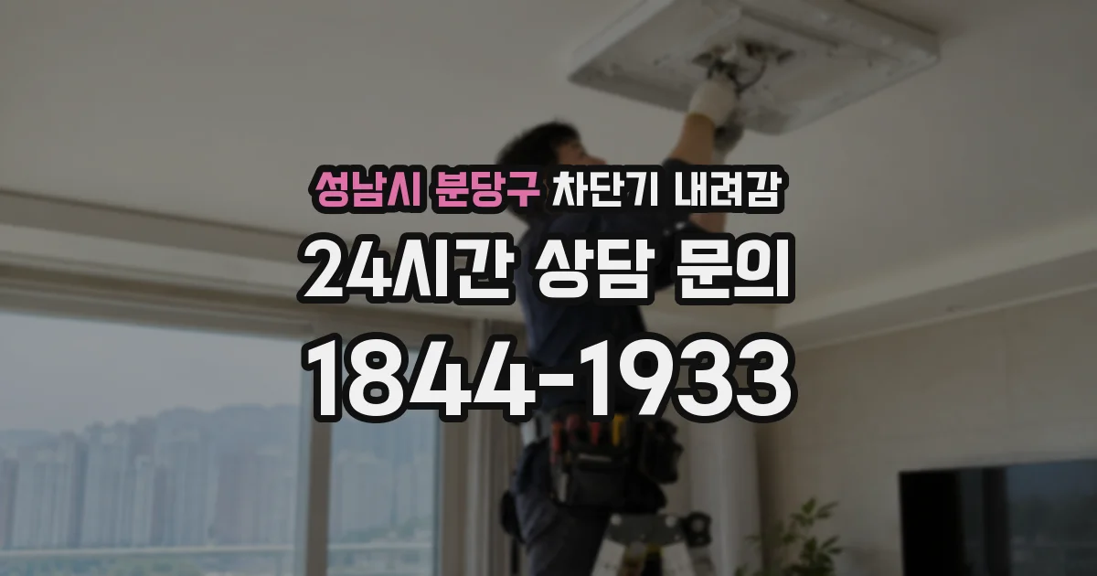 성남시 분당구 차단기 내려감