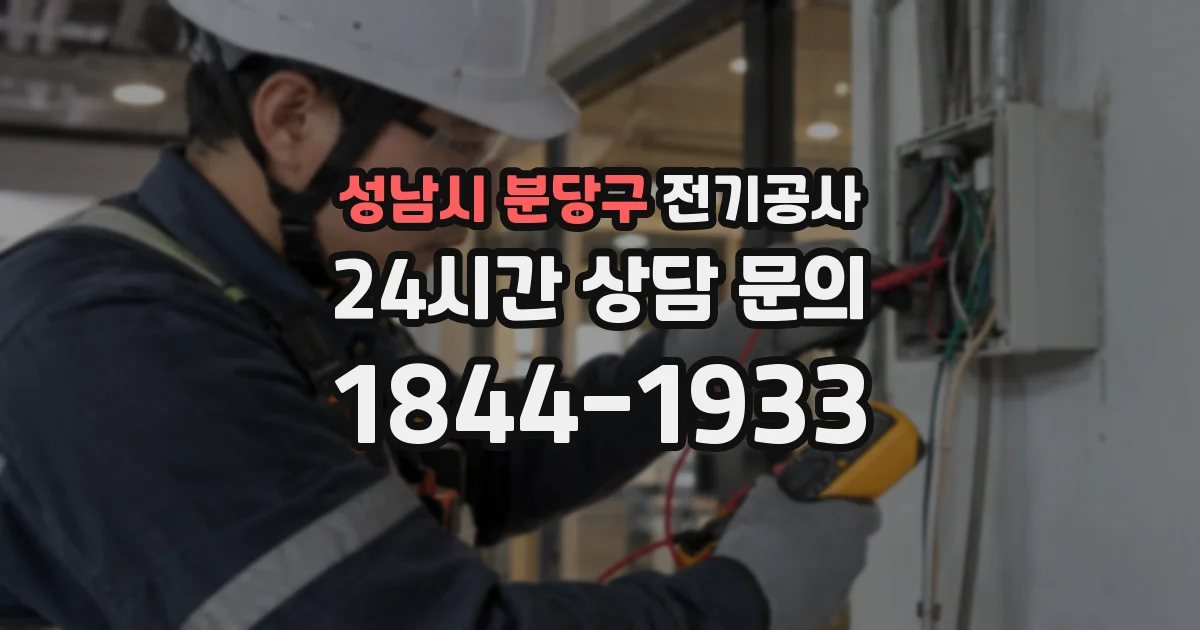 성남시 분당구 전기공사