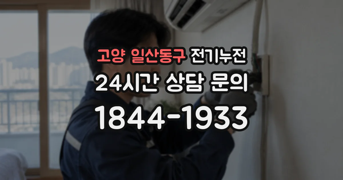 고양 일산동구 전기누전