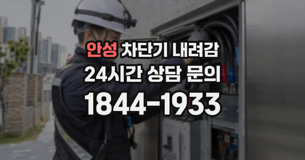 안성 차단기 내려감