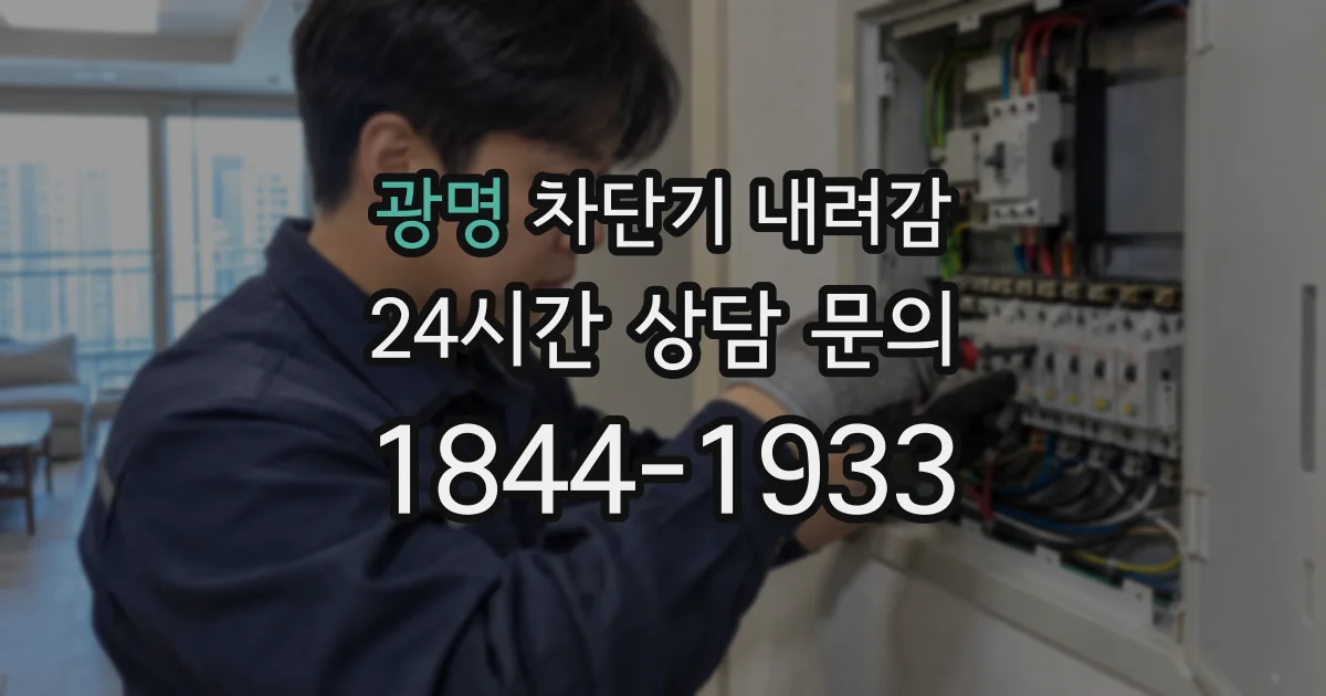 광명 차단기 내려감