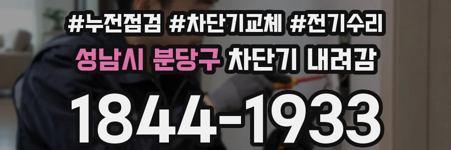 성남시 분당구 차단기 내려감