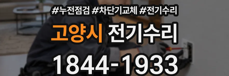 고양시 전기수리