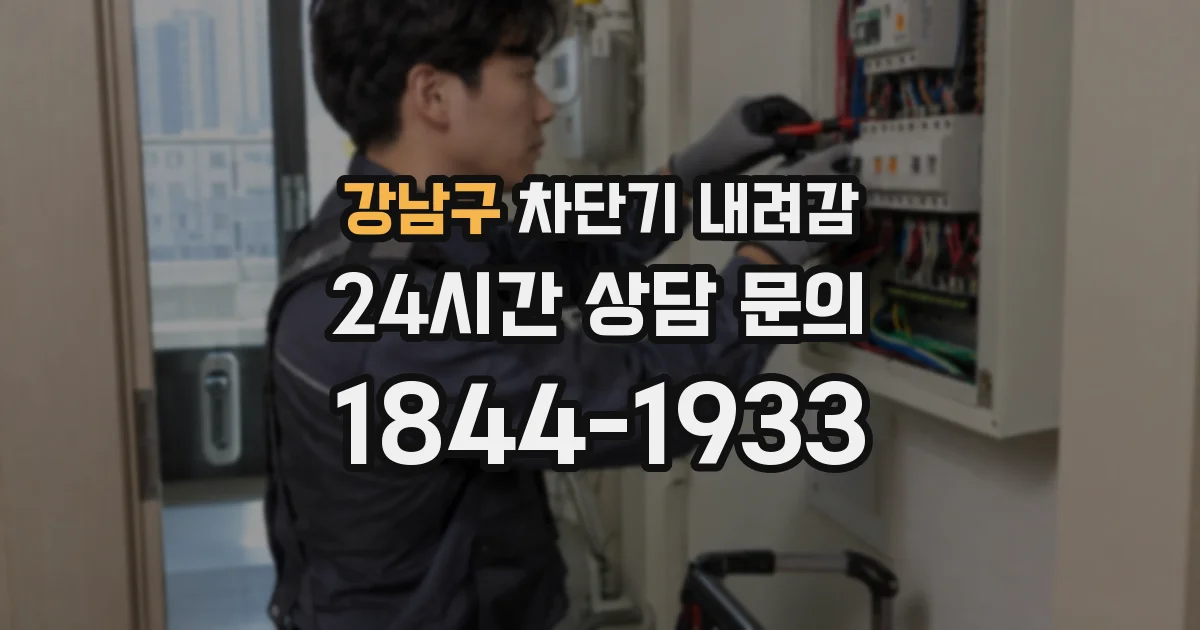 강남구 차단기 내려감