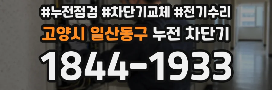 고양시 일산동구 누전 차단기