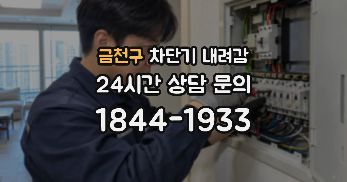 금천구 차단기 내려감