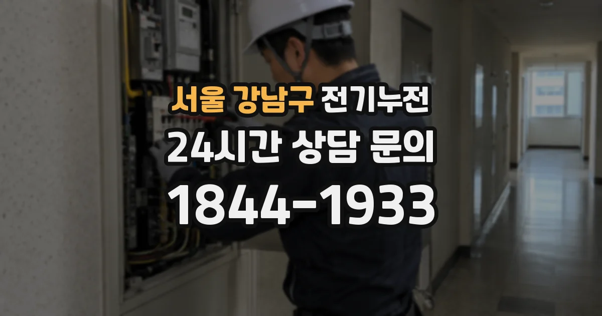 서울 강남구 전기누전