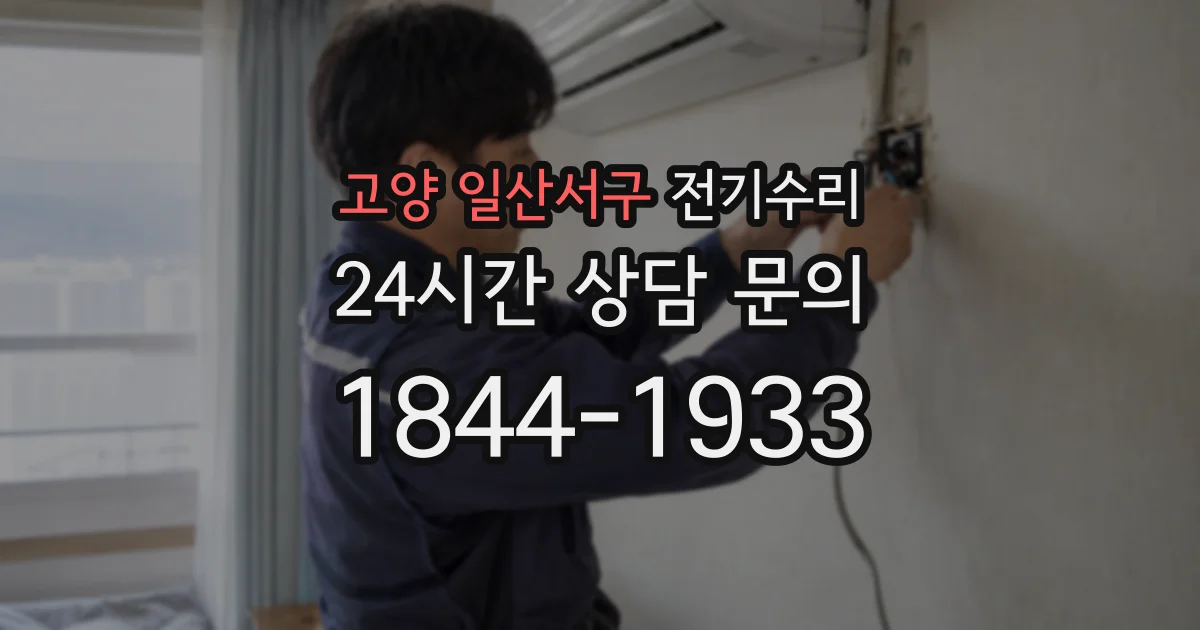 고양 일산서구 전기수리