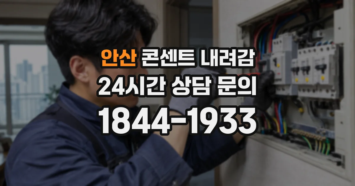 안산 콘센트 내려감