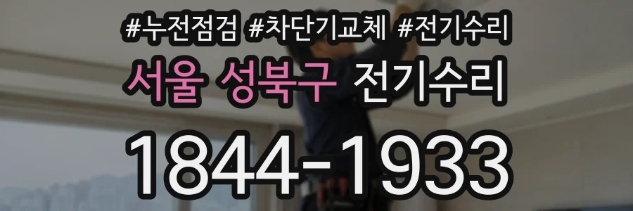 서울 성북구 전기수리