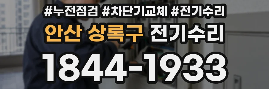 안산 상록구 전기수리