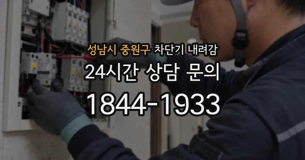 성남시 중원구 차단기 내려감