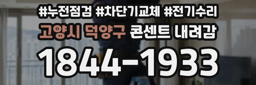 고양시 덕양구 콘센트 내려감