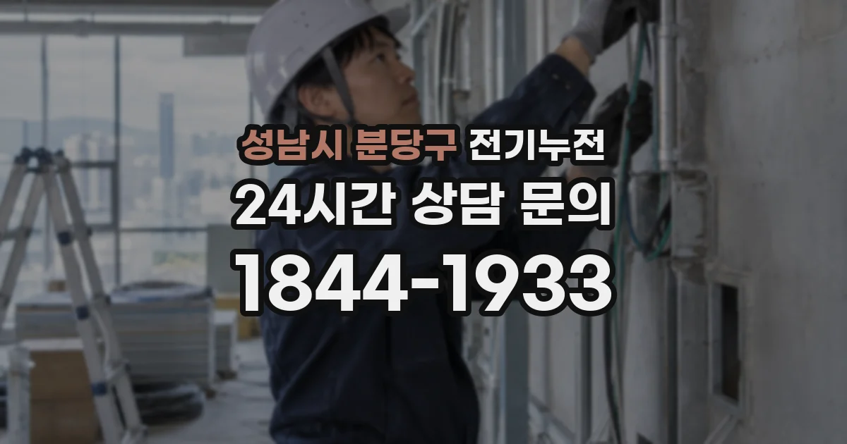 성남시 분당구 전기누전