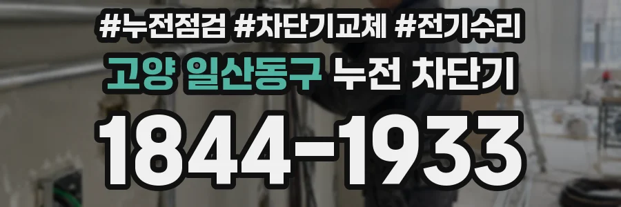 고양 일산동구 누전 차단기