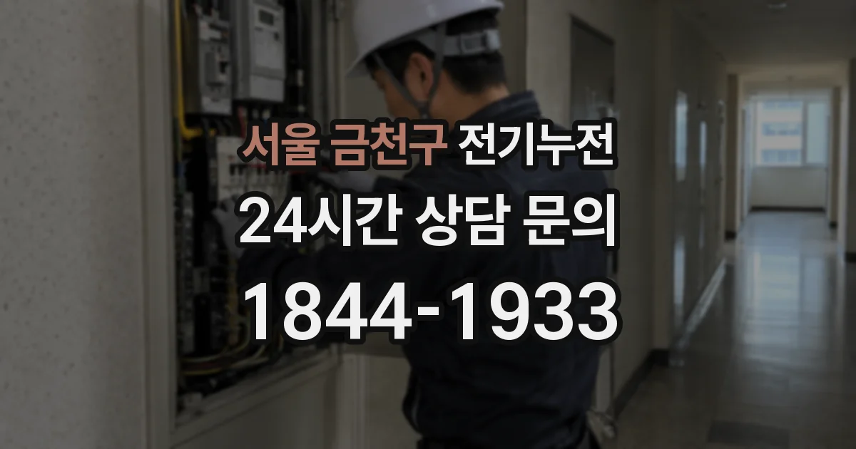 서울 금천구 전기누전