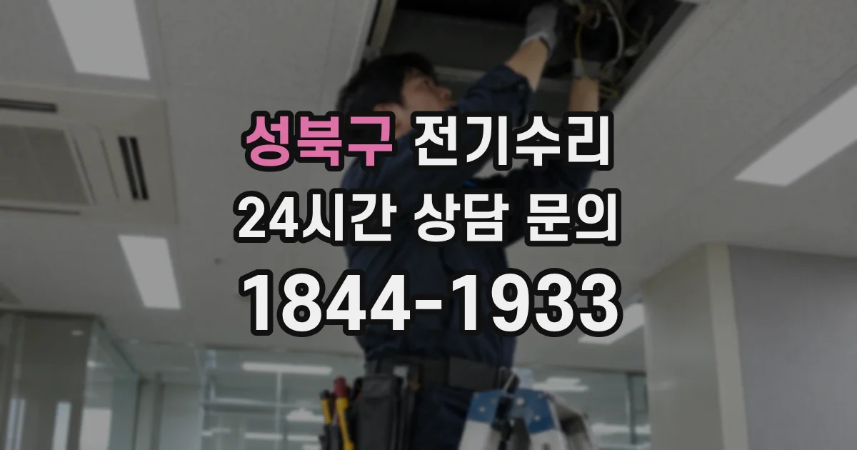 성북구 전기수리