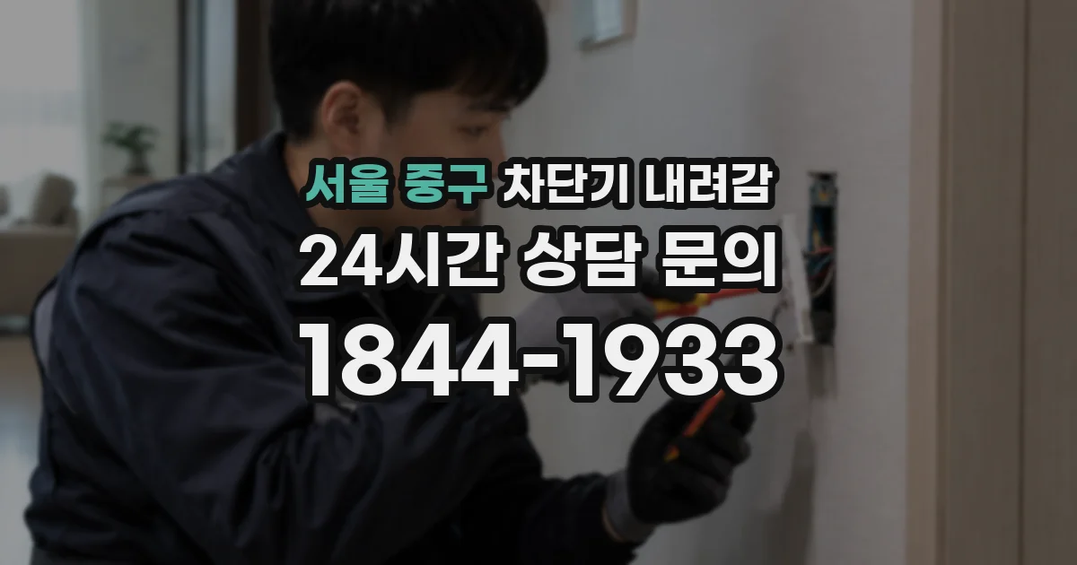 서울 중구 차단기 내려감