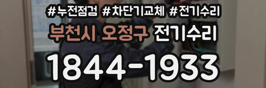 부천시 오정구 전기수리