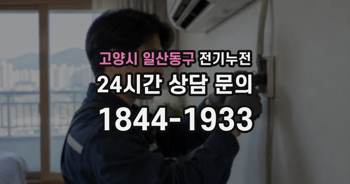 고양시 일산동구 전기누전