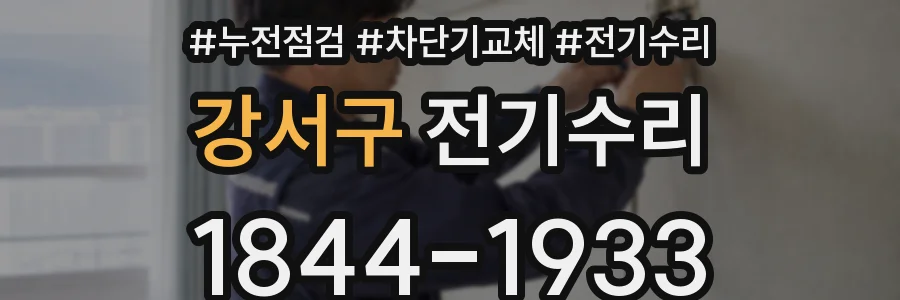 강서구 전기수리