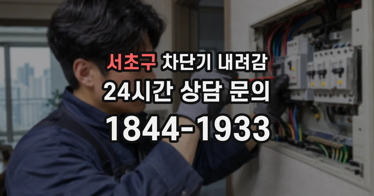 서초구 차단기 내려감