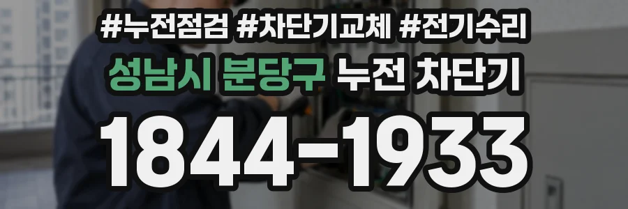 성남시 분당구 누전 차단기
