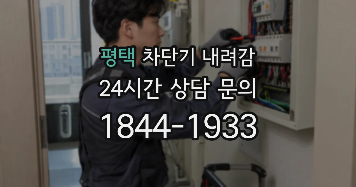 평택 차단기 내려감