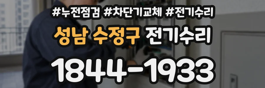 성남 수정구 전기수리