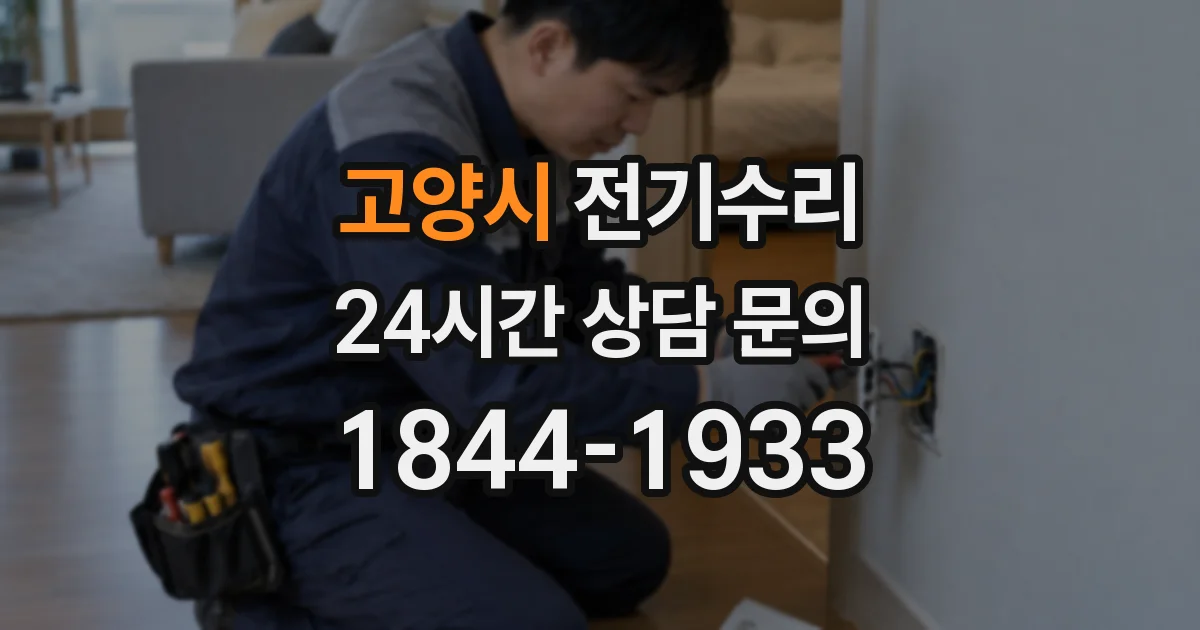 고양시 전기수리