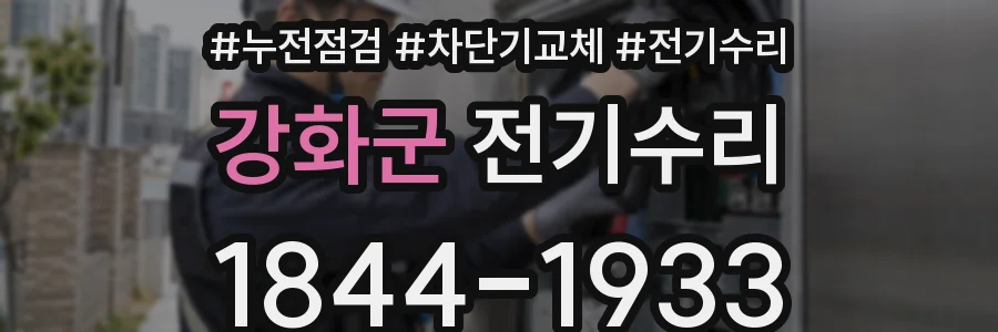 강화군 전기수리