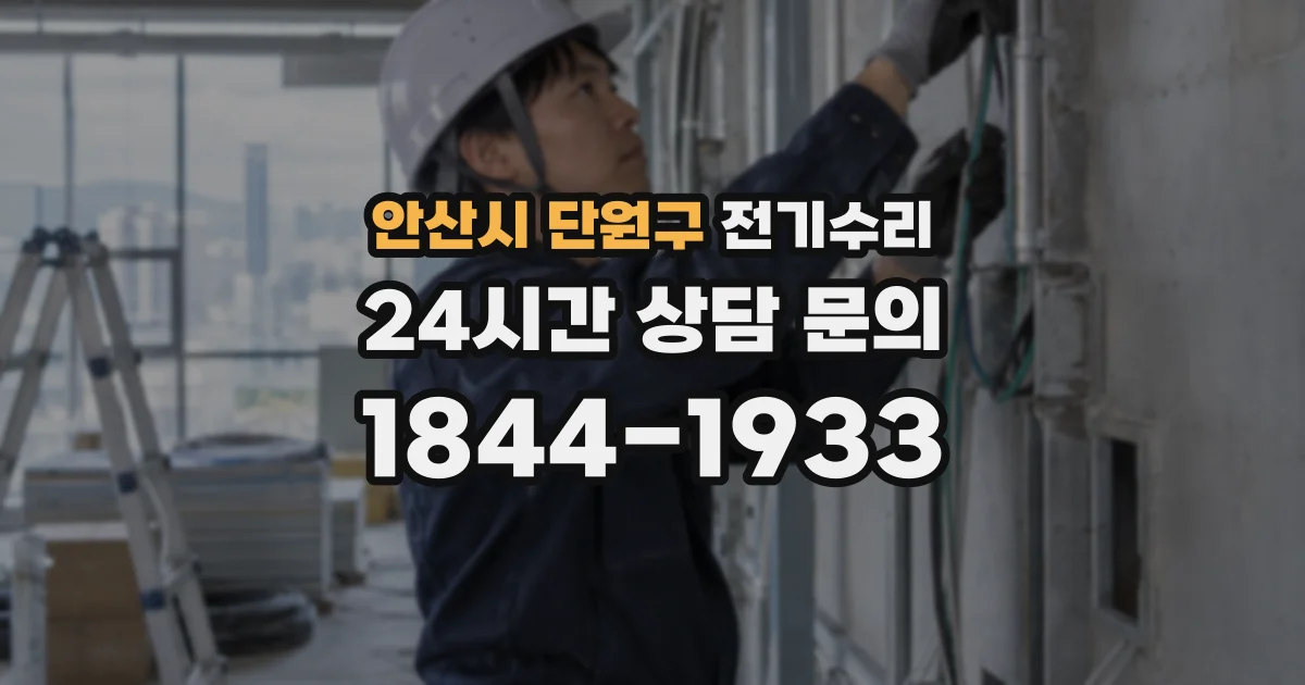 안산시 단원구 전기수리