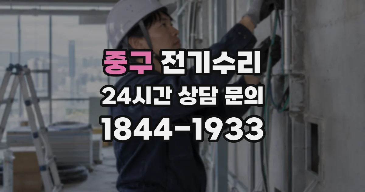 중구 전기수리