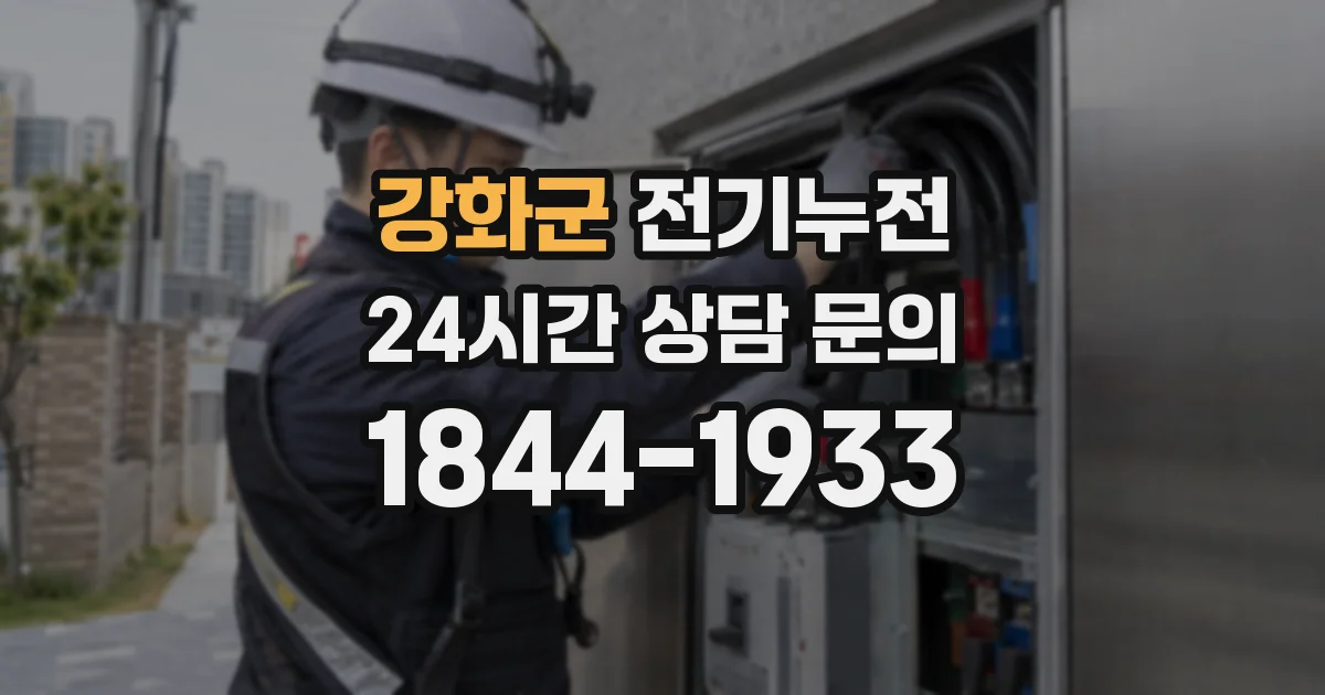 강화군 전기누전