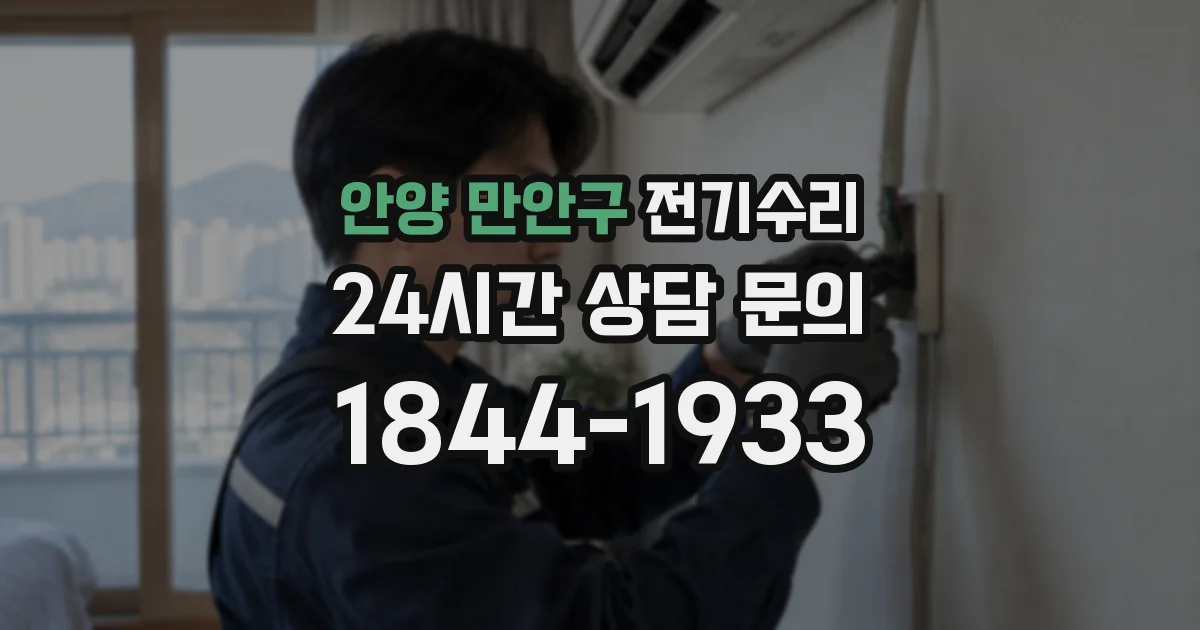 안양 만안구 전기수리