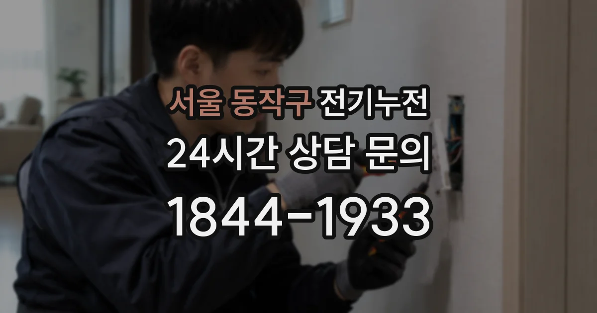 서울 동작구 전기누전